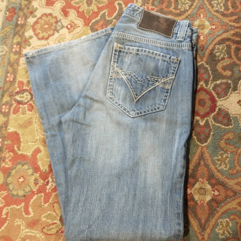 Rock & Roll 32 x 34 Cannon Loose Light Blue Jeans